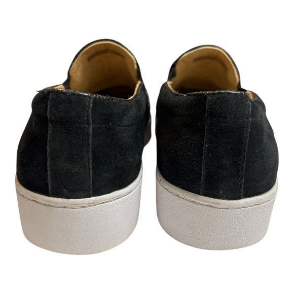 Vionic Gray & Black Suede & Leather Sneakers Size 8.5 Slip On Loafers Comfort - Picture 8 of 14